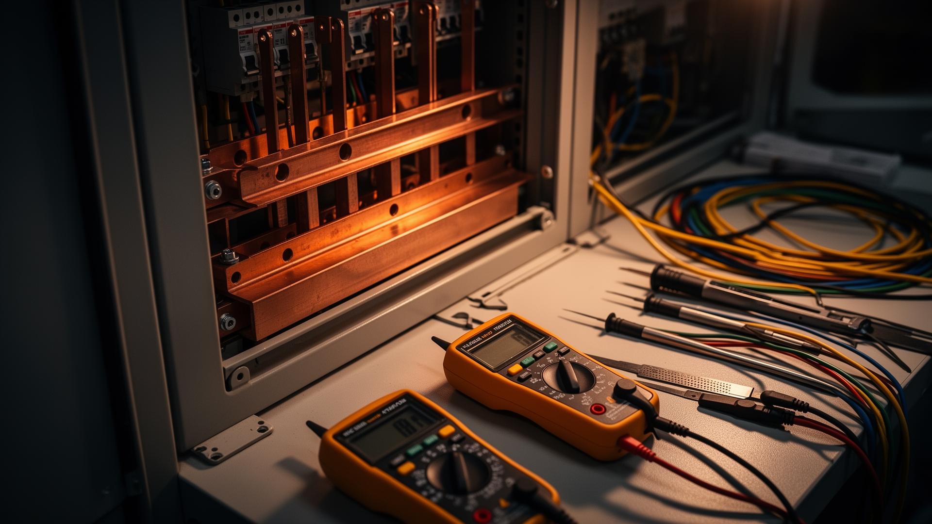 Technicien ELEC'TONIC en intervention sur site